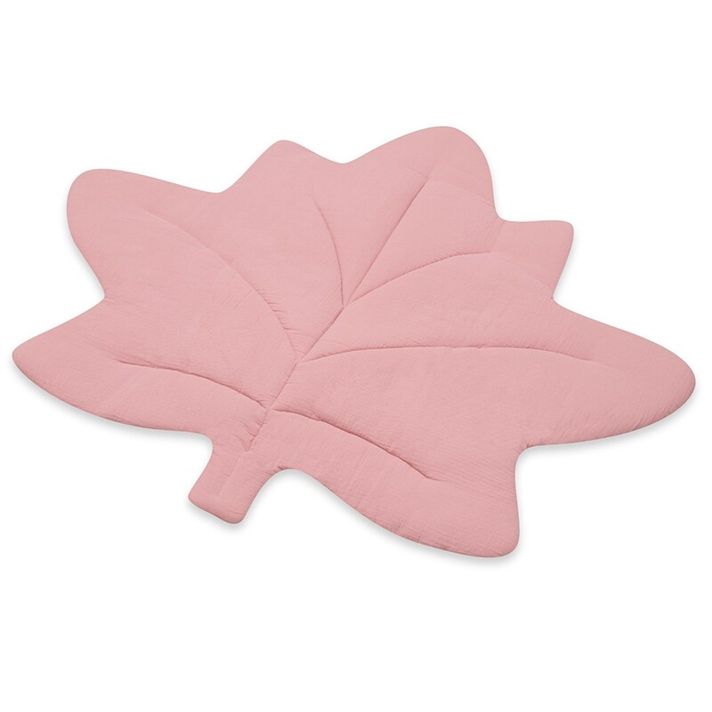 NEW BABY - Gyermek muszlin alátét Maple Leaf pink