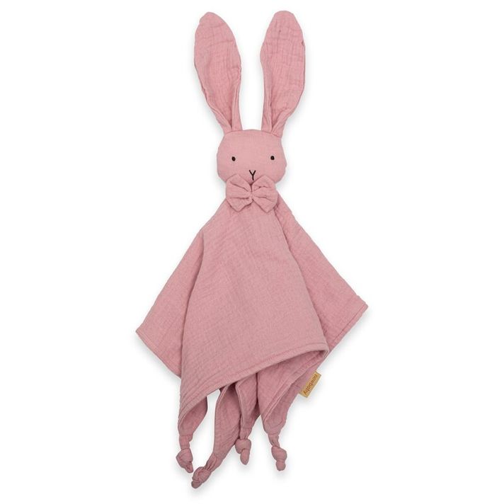 NEW BABY - Muszlin szundikendő Rabbit pink