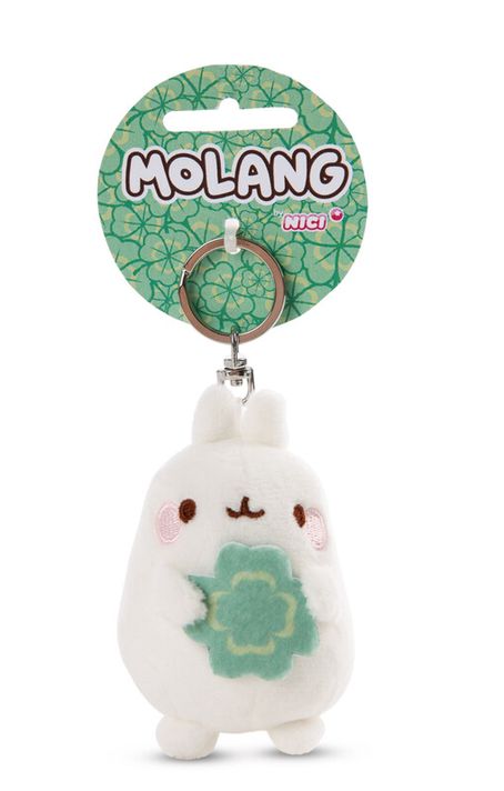 NICI - Kulcstartó Molang lóherével 8cm