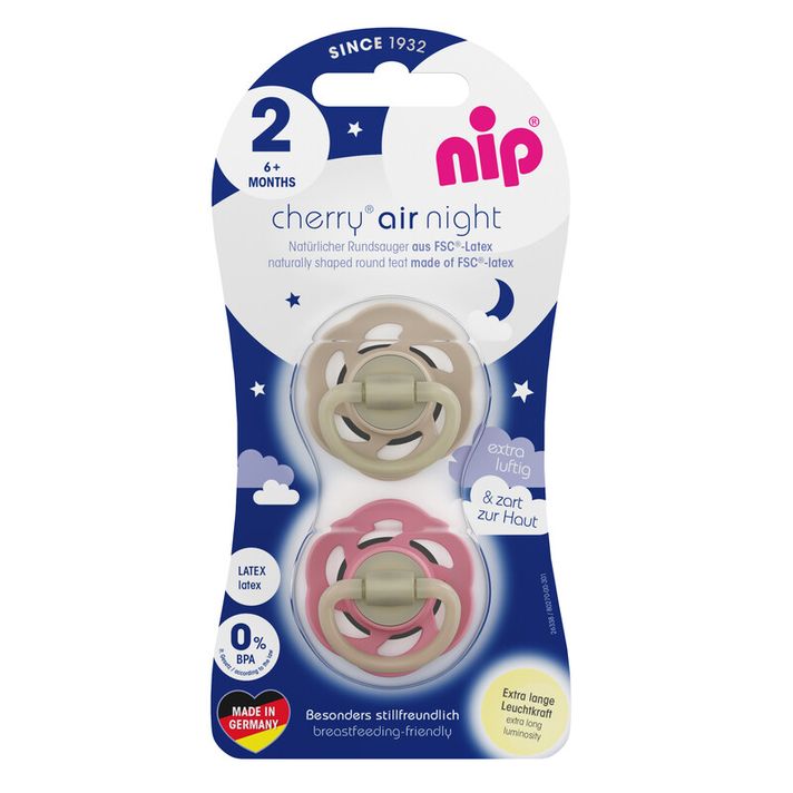 NIP - CHERRY air night cumi gumi, 6h+, 2 db, brown/red