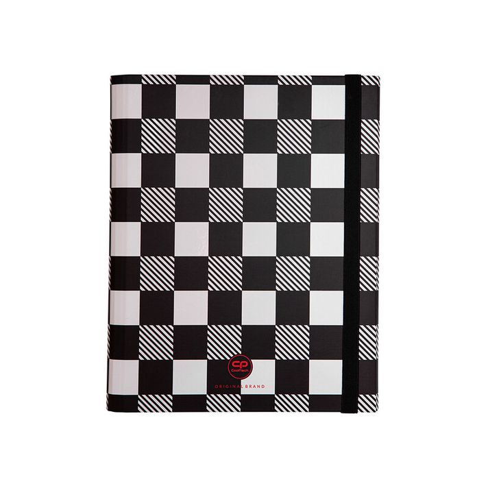 PATIO - A4-es jegyzetfüzet mappák széles gumiszalaggal – Checkers