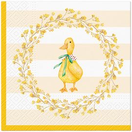 PAW – Törlőkendő L 33x33cm Duck with Wreath