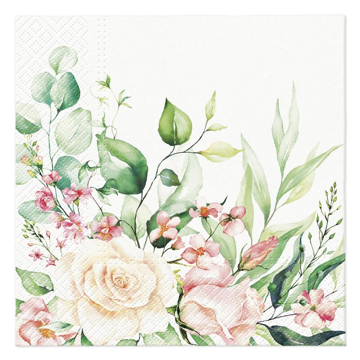 PAW – Törlőkendő L 33x33cm Floral Moments