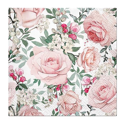 PAW – Törlőkendő L 33x33cm Gorgeous Roses