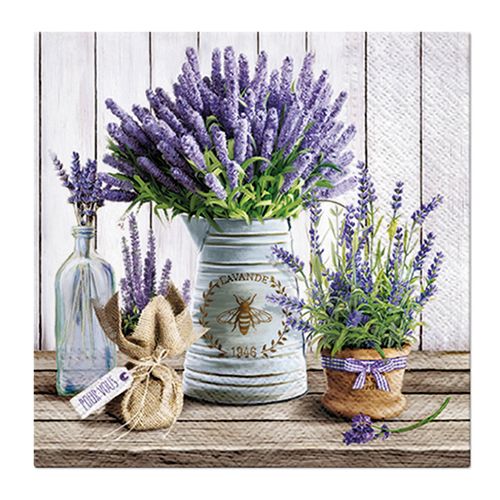 PAW – Törlőkendő L 33x33cm Lavender in Bucket
