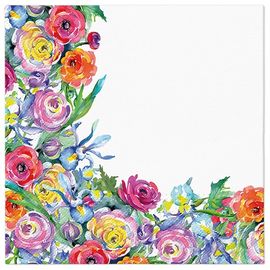 PAW – Törlőkendő L 33x33cm Painted Rose Corner