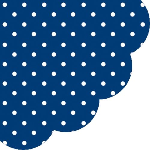 PAW - Törlőkendő R 32 cm Dots Dark Blue