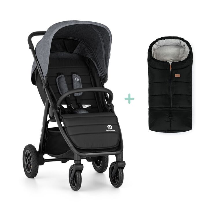 PETITE&MARS - Sport babakocsi Airwalk Ultimate Grey + lábzsák Jibot INGYENES