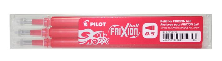 PILOT - FX utántöltő 0,5 F Clicker piros 3db