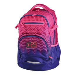 PLAY BAG - Iskolai hátizsák Apollo 241 Ergo Sunset – rózsaszín/lila