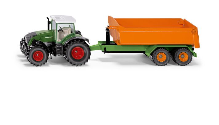 SIKU - Farmer - traktor Fendt billenő pótkocsival, 1:50