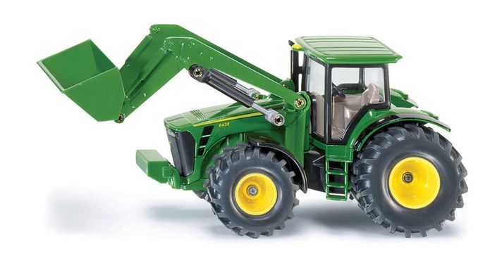 SIKU - Farmer - John Deere traktor első rakodóval, 1:50