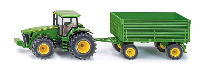 SIKU - Farmer - John Deere traktor pótkocsival, 1:50