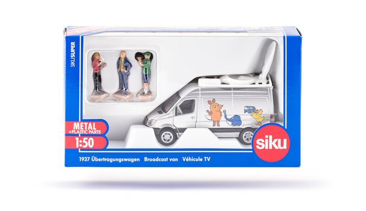 SIKU - Super - nagy mobil stúdió teherautó tévéstábbal 1:50