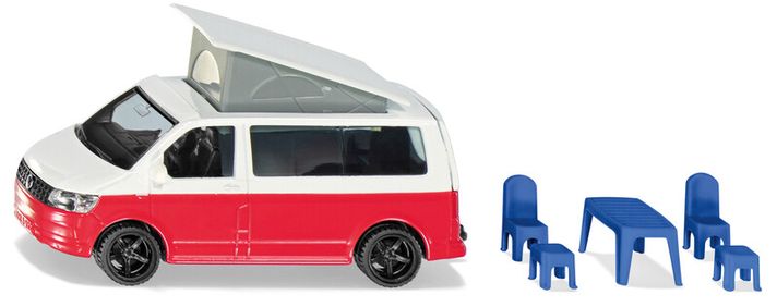 SIKU - Super - VW T6 California mozgatható tetővel és kiegészítőkkel