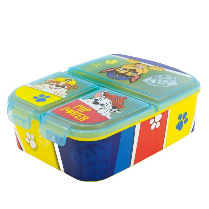 STOR - Osztott műanyag uzsonnás doboz  PAW PATROL Blue, 74620