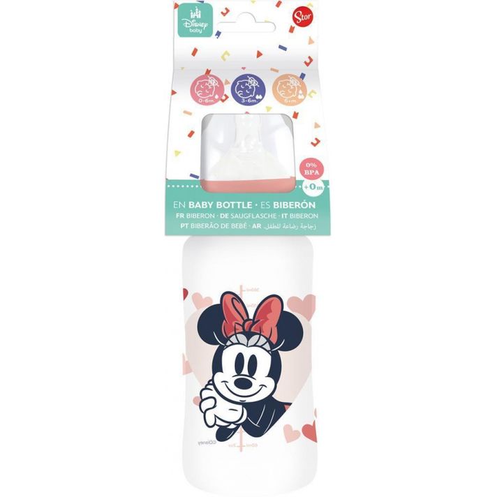 STOR - Cumisüveg Minnie Mouse, 0+, 360ml, 10703