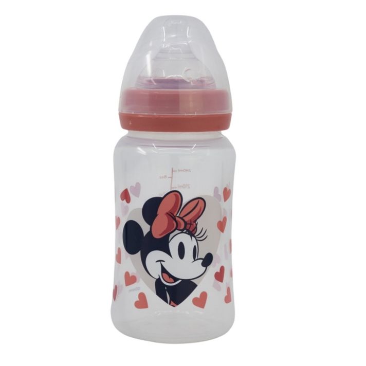 STOR - Cumisüveg kólika elleni rendszerrel Minnie Mouse, 240ml, 10702