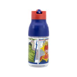 STOR - Műanyag palack kihúzható szívószállal Avengers, 420ml, 74135