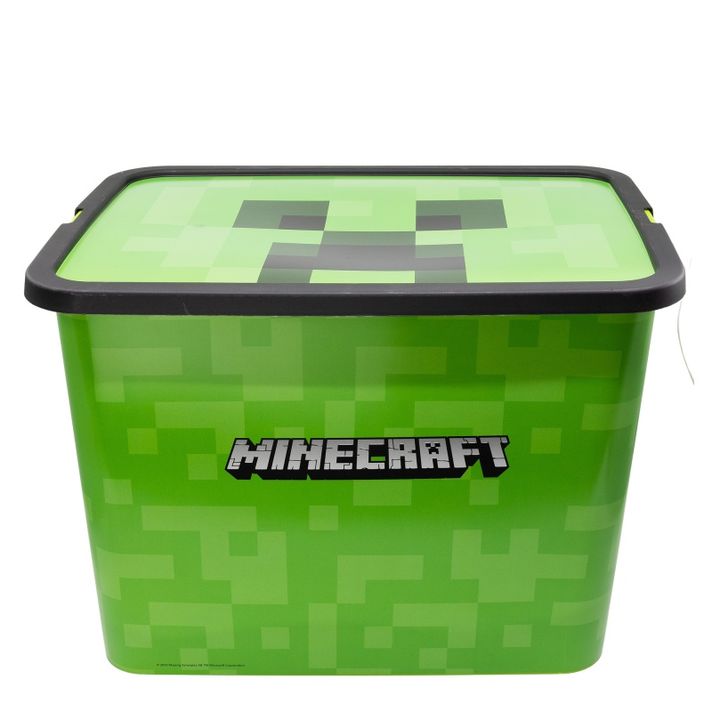 STOR - Műanyag tárolódoboz MINECRAFT 23L, 04406