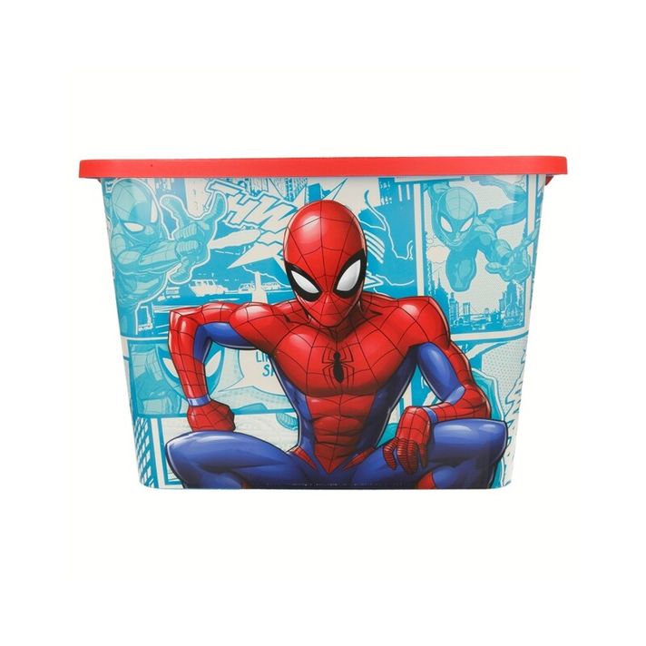 STOR - Műanyag tárolódoboz Spiderman, 23L, 02626