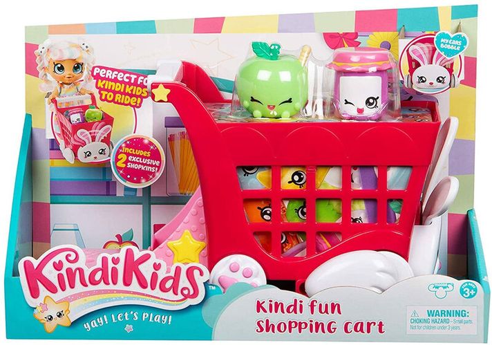 TM TOYS - Kindi Kids bevásárlókosár tartozékokkal