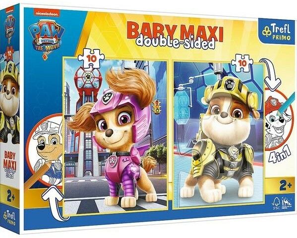 TREFL - Puzzle Baby MAXI 2x10 - Mancsos járőr: A FILM