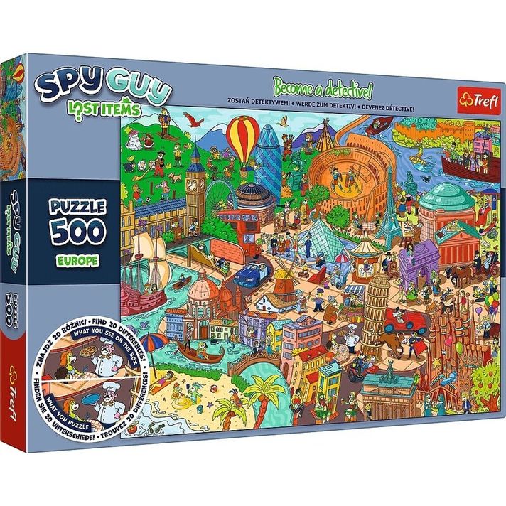 TREFL - Puzzle Gyűjtemény Spy Guy Lost: Európa 500 darabos